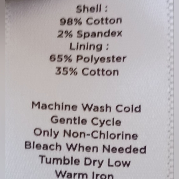 Talbots  Blue and White Patterned Skirt Sz 14 - Picture 8 of 8